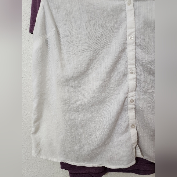 Old Navy Sleeveless Blouse Sheer Flowy XL - Picture 3 of 4